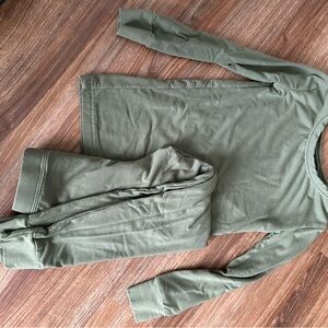 Little Sleepies Kids Pajama Set - Olive Green
